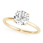 Load image into Gallery viewer, Hidden Halo Engagement Ring, Round - Size 5.5