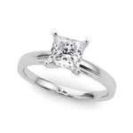Load image into Gallery viewer, Classic Cathedral Style Peg Head Engagement Ring - Size 4.25