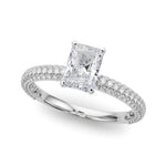 Load image into Gallery viewer, Pavé Enagement Ring – Setting (Size 6.5)
