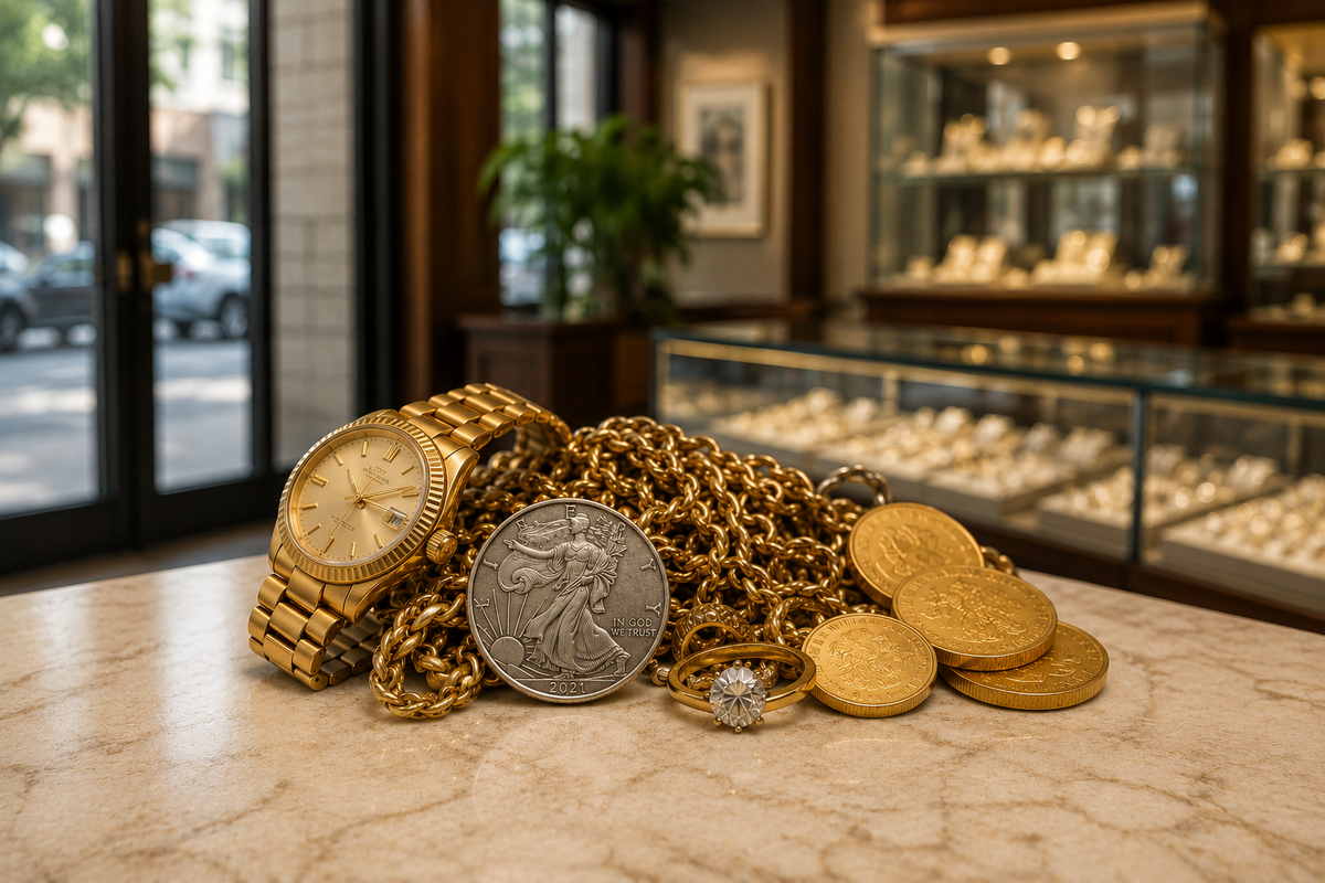 Pawn shop vs jewelry store: where to sell gold in leander, tx