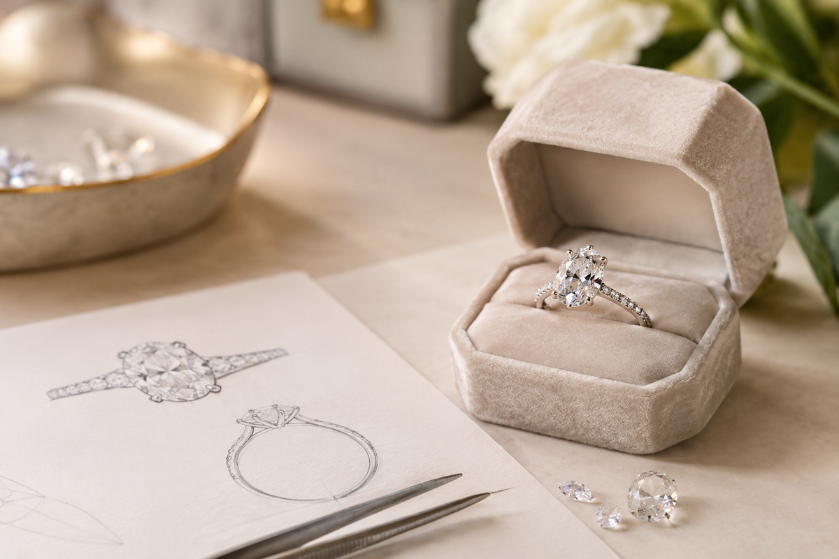 Custom made engagement ring in leander, tx: how to find the best engagement ring jeweler