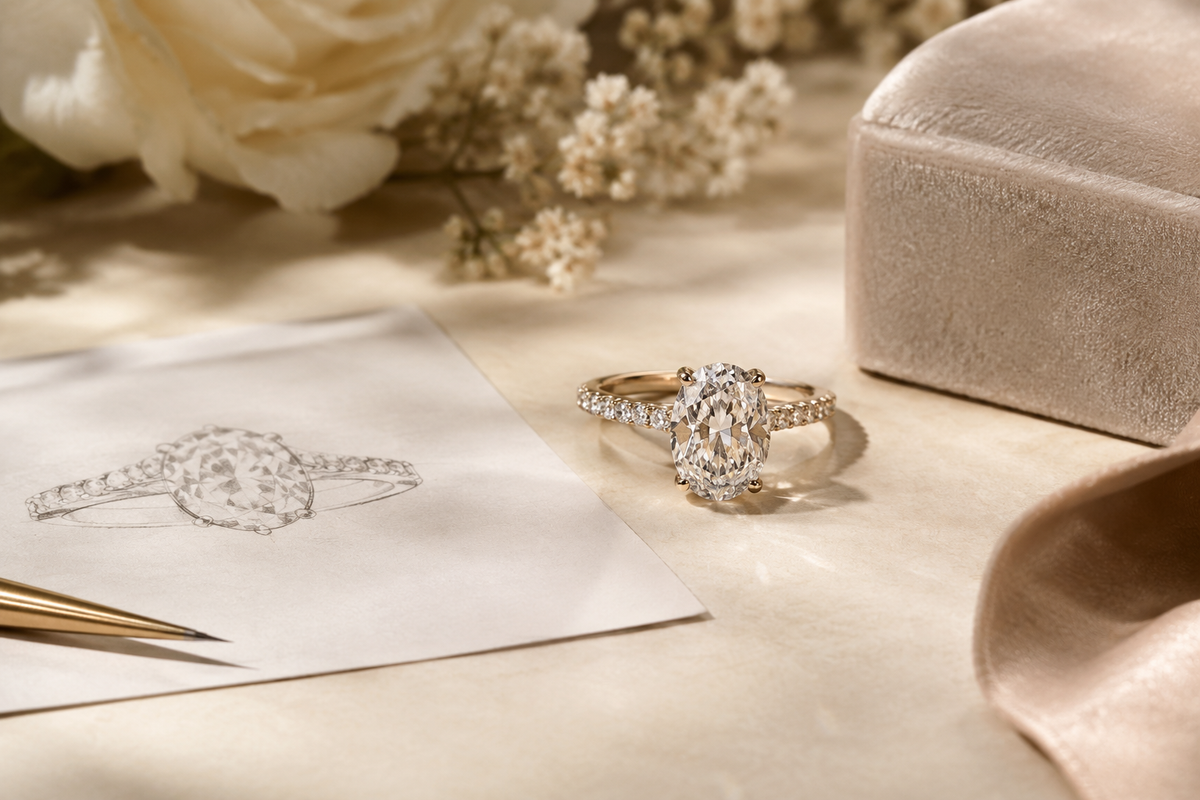 Your guide to a custom made engagement ring before engagement season