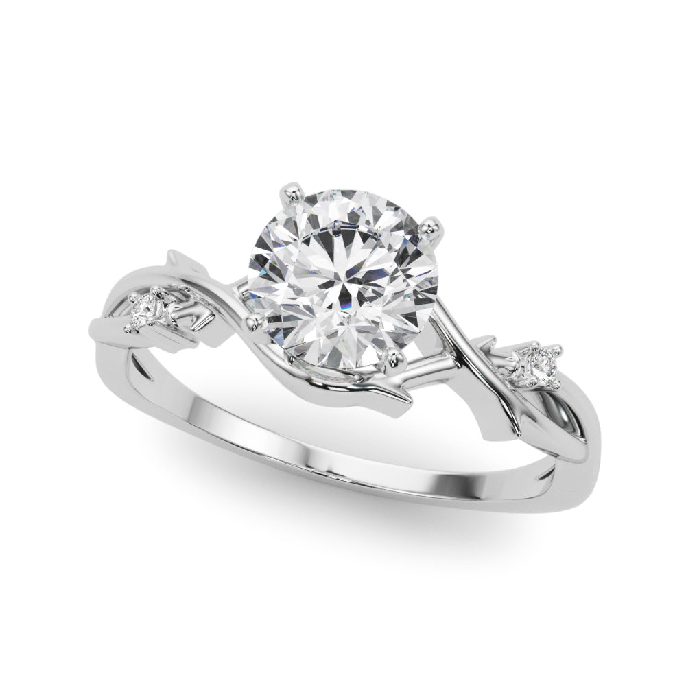 Nature-Inspired Thorn Vine Engagement Ring - Size 3.75