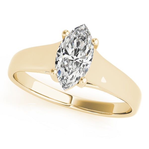 Solitaire Trellis Engagement Ring - Size 3.5