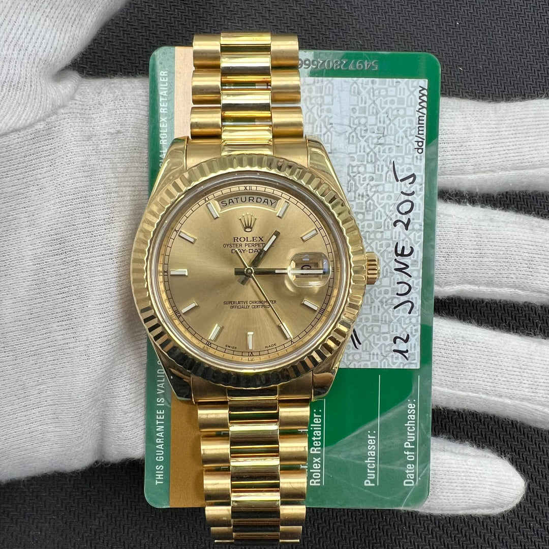 ROLEX DAY-DATE II 218238