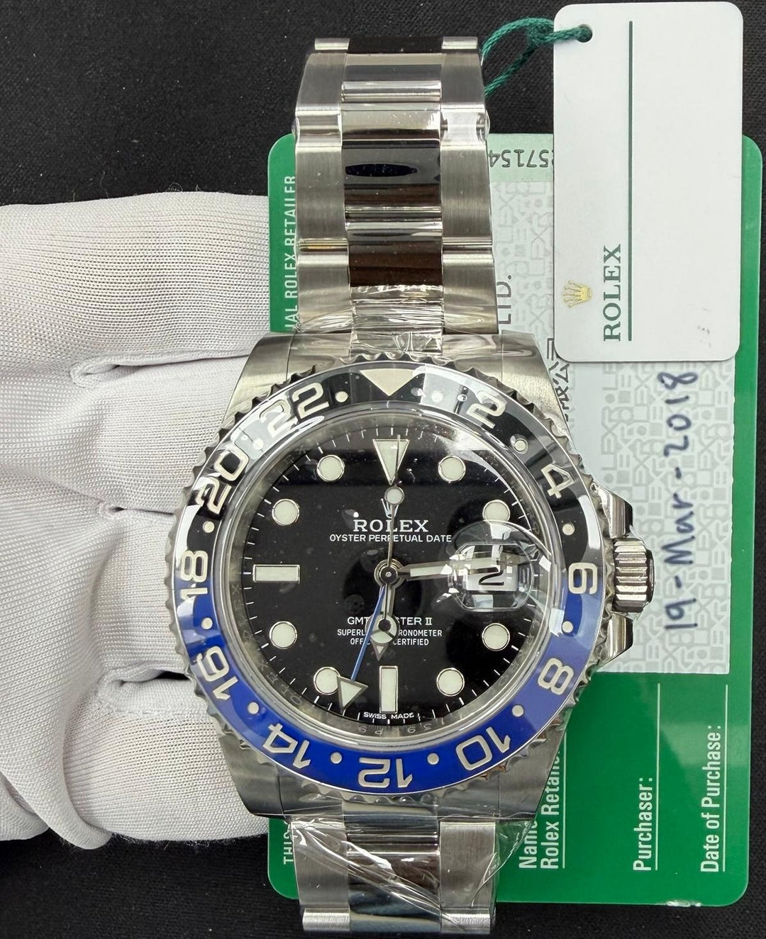 ROLEX GMT MASTER II 116710BLNR