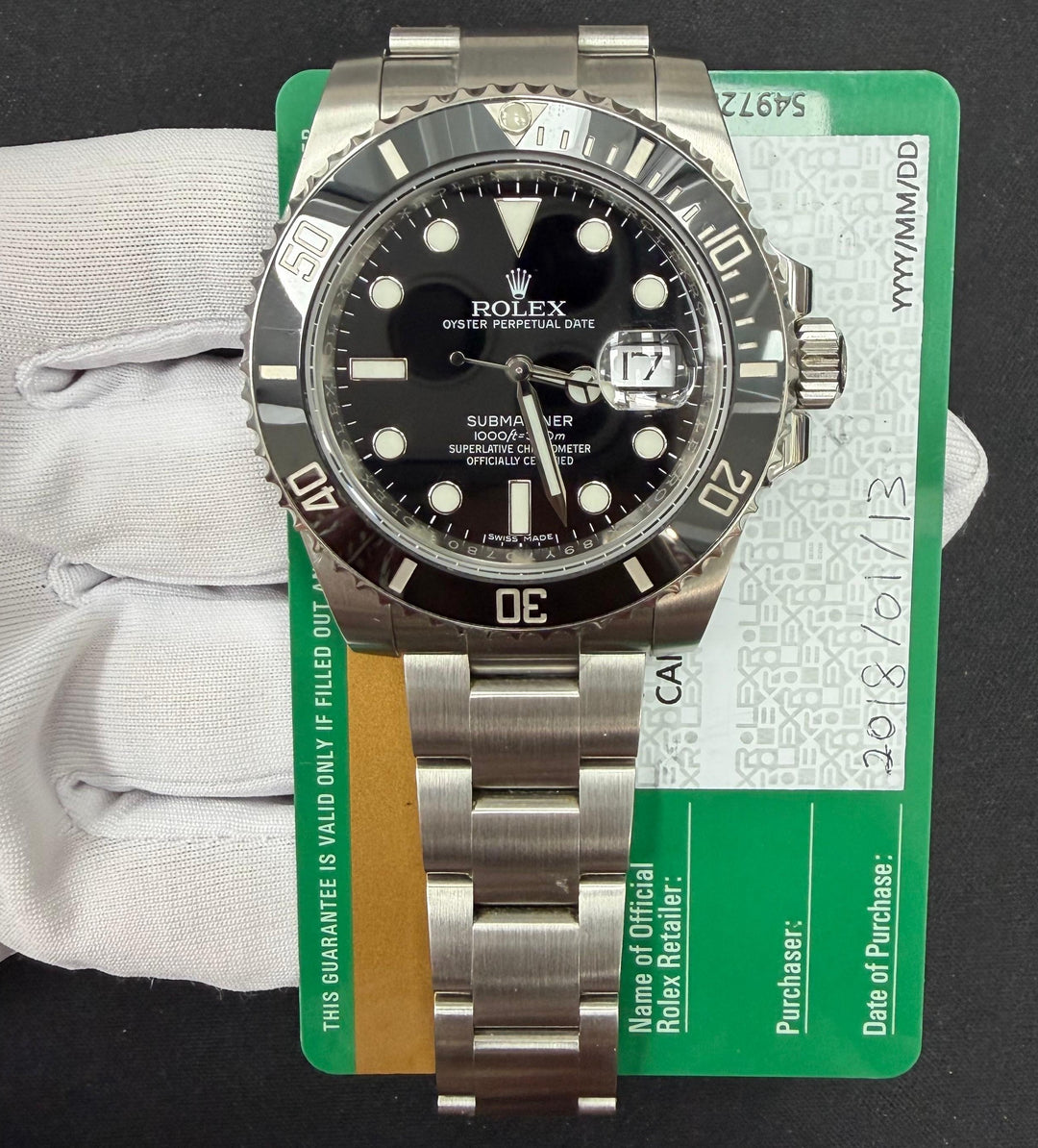 ROLEX SUBMARINER DATE 116610LN